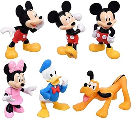 6 Disney Classic Plastic Figurines 