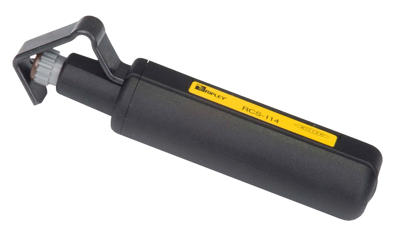 Miller RCS-114 Hard Cable Jacket Strippers for Professional Technicians, Electricians, and Installers, Easily Portable Tool, 3.5 Ounces