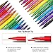 Dual Brush Pens Art Markers - 1mm Fine Tip Drawing Markers for Coloring Books, 1-8mm Brush Pens for Sketching Markers, 12 Pack