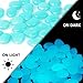 Glow in The Dark Pebbles 150 Pcs or 200 Pcs|Glow Rocks Stones for Garden|Luminous Pebbles Glowing Stones for Walkways Outdoor Decor (Sky-Blue(150PCS))