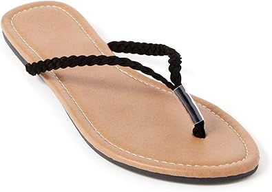 braided flip flops