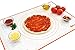 Marcorex Pastry Mat Extra Large with Measurements and Conversion Charts, Non-Stick Non-Slip, Extra-Large Silicone Fondant Mat, Cookie Rolling Dough Mat (Orange)