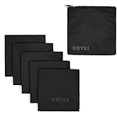 DRYKI Sweat Absorbing Handkerchiefs - The Original Sport Microfiber Hankies for Wicking Sweat from Hands, Face, Body (Classic
