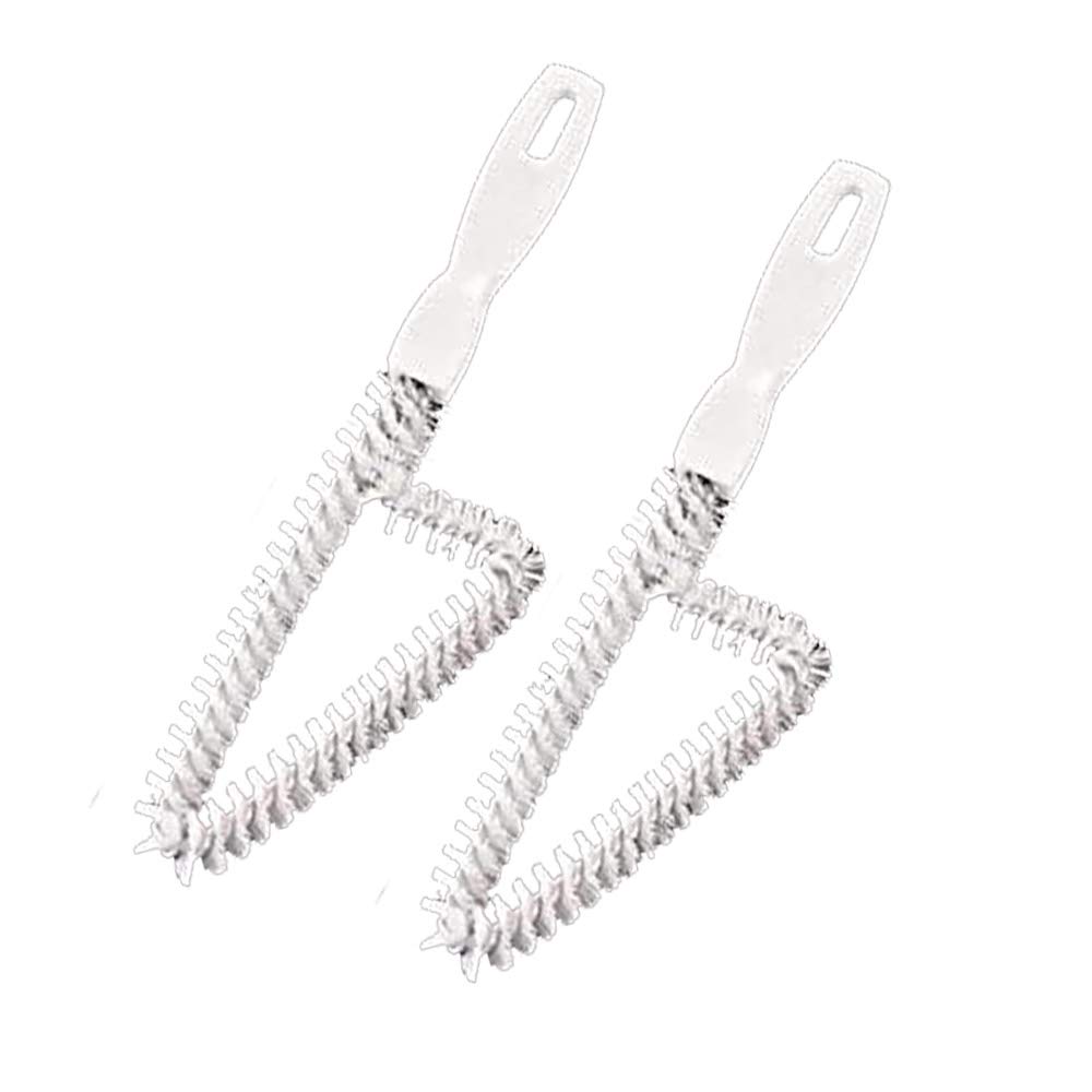 JJMG 2 Pcs Multi-Functional Triangle Shaped Kitchen Bathroom Window Sliding Door Sturdy Track Cleaning Brush Cleaner Scrubber Tool