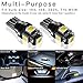 Marsauto T10 168 194 2825 LED Bulbs Super Bright 5SMD Exterior License Plate Lights Lamp, Car Interior Courtesy Dome Lights Map White 10-Pack