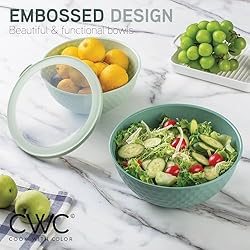 COOK WITH COLOR Mixing Bowls with Lids - 12 Piece