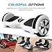 SagaPlay F1 Pro Self Balancing Scooter Motorized 2 Wheel Self Hover Balance Board (White, Bluetooth Speaker Enable) [CSA/UL2272 Certified] All-Terrain Tires Transporter for Kid and Adults [Model: F1]