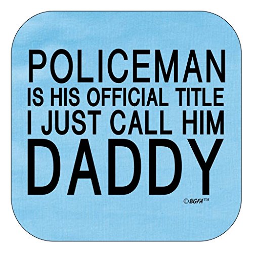 Toddler Clothes Policeman Official Title Call Him Daddy Bodysuit 12 Months Light Blue