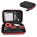 Ewolee Portable Coil DIY Tool Sets Case Mini Coil Kbag Tools Bag Carry Case for Coils, Tanks, Mods Bottles Coil Supplies and Other Accessories, Black(Case Only)
