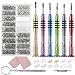 Eyeglass Repair Tool Kit, Magicfly Glasses Repair kit with Screws and Nose pads 6 Pcs Precision Magnetic Screwdrivers for Sunglass Repair Watches Electronics Computer