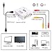 AV to HDMI, GANA 1080P Mini RCA Composite CVBS AV to HDMI Video Audio Converter Adapter Supporting PAL/NTSC with USB Charge Cable for PC Laptop Xbox PS4 PS3 TV STB VHS VCR Camera DVD