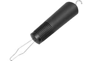 Brrnoo Button Hook Aid, One Hand Dressing Tool with Ergonomic Grip for Clothing Fastener and Zipper Puller, Ideal for Limited
