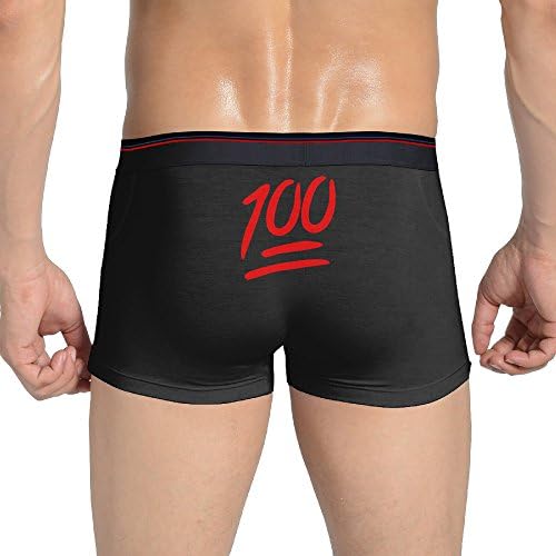 Wlng 100 Emoji Red Logo Alluring For Men's Low-Waist Underpants 3X