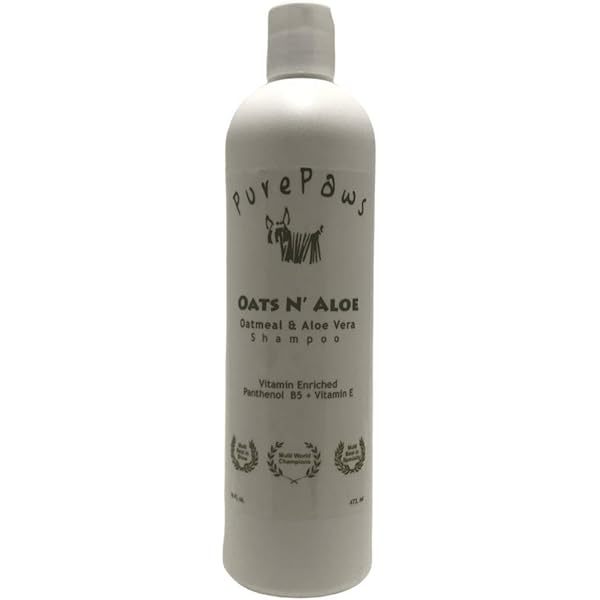 pure paws oatmeal and aloe vera shampoo