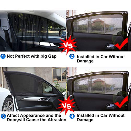 LFOTPP Car Window Sun Shade for 2018-2019 CR-V, Sunscreen Mesh Curtain Magnet Type, Premium Breathable Mesh Sun Shield, Protect Baby/Pet from Sun's Glare & Harmful UV Rays - Thumbnail 4