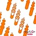 Whats Up Nails - Pumpkin Topiary Vinyl Stencils for Halloween Nail Art Design (1 Sheet, 25 Stencils)