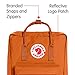 Fjällräven Kånken Unisex Travel Backpack - Side Slip Pocket - Adjustable Shoulder Straps - Dual Top Handles Brick One Size One Size