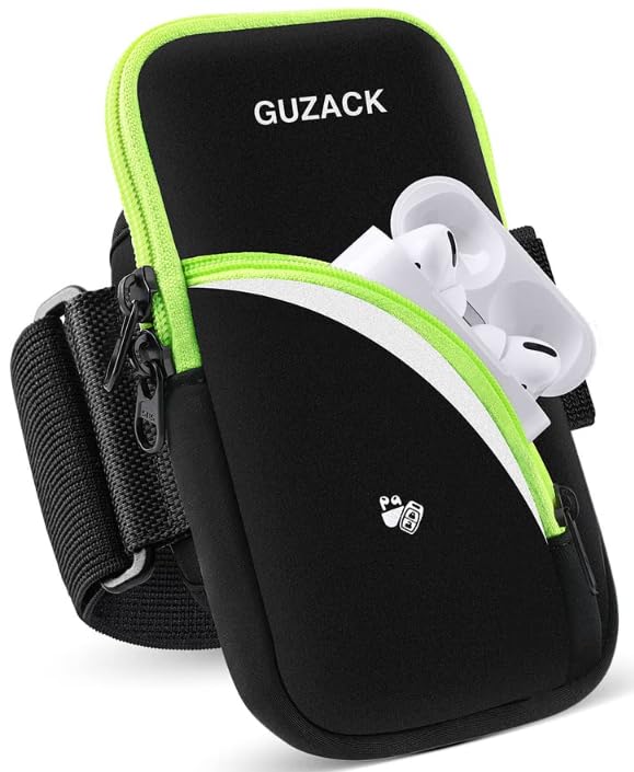Photo 1 of Armband Cell Phone Holder for Running Workout Exercise Sports Phone Arm Bands Pouch Bag, Running Armband for iPhone16 15 14 13 12 11 Pro Max XS XR X Plus Samsung Galaxy Up to 6.9"
