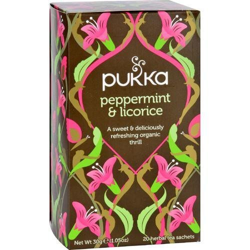 Pukka Peppermint and Licorice Tea, 20 Herbal Tea Sachets Pukka Peppermint and Licorice Tea, 20 Herbal Tea Sachets