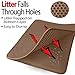 iPrimioJUMBO Size Cat Litter Trapper - EZ Clean (Brown/Tan) - 32 inches by 30 inches/Super Big. Exclusive Water Proof Layer and Puppy Pad Option. Patent Pending.