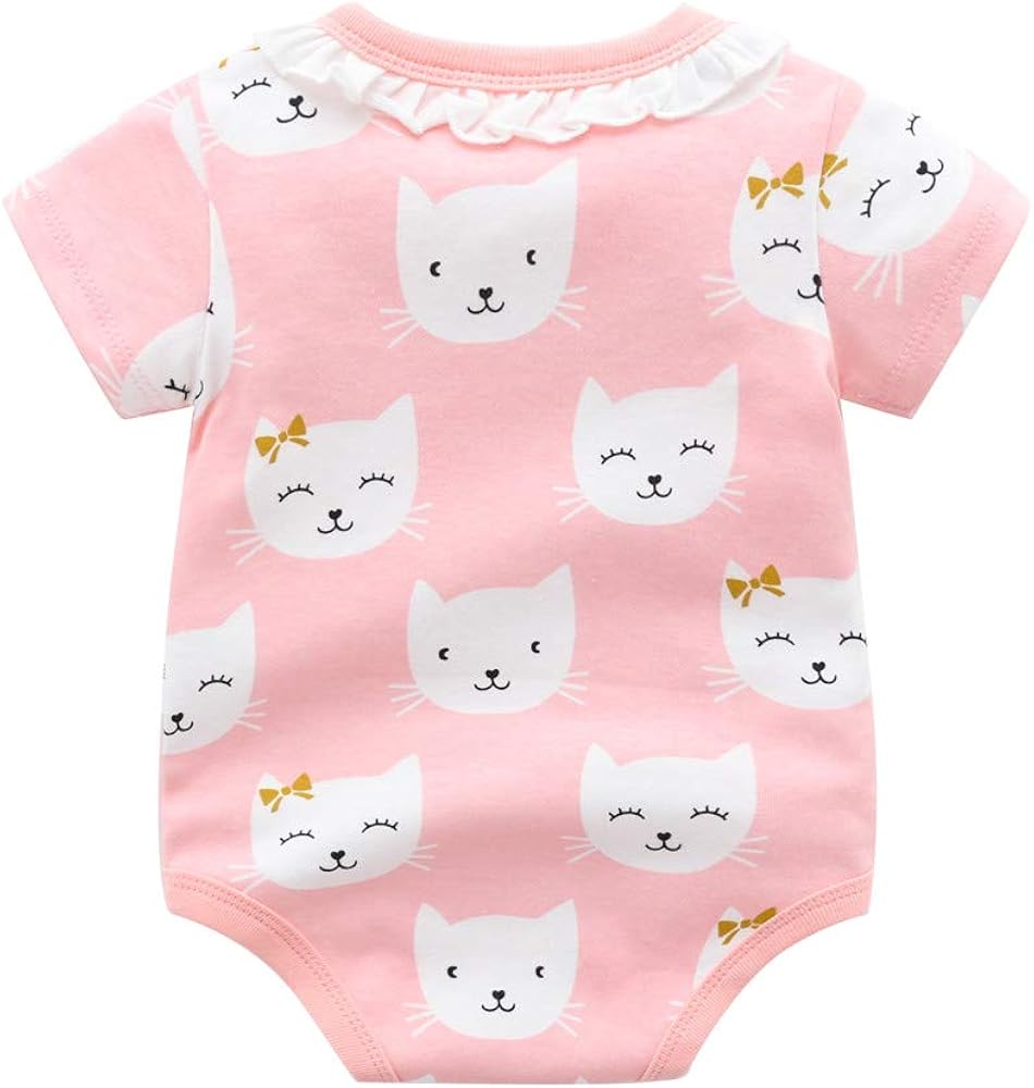 Minizone Bebe Filles Barboteuses A Manches Courtes Body En Coton Pyjama Ete Jumpsuit Vetements De Bebe 0 18 Mois Vetements De Nuit Et Peignoirs Vetements Centroarco Com