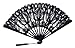 The 1 For U Women's Cotton Lace Fan Black