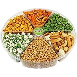 Premium Gourmet Nuts & Peas Assorted Gift Basket, Large Tray Fresh and Roasted.