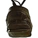 Leather Backpack Purse Mid Size & Convertible into single strap sling Bag or Backpack wearing Multiple Organizer Pockets Dark Brown