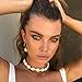 Shell Choker Necklace Bracelet for Women VSCO Conch Shell Necklace Handmade Summer Beach Rope Choker Seashell Choker Cowrie Puka Shell Bead Necklace for Girls Ladies