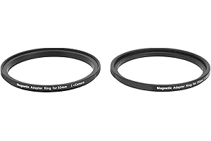 Yoidesu 55-55mm Magnetic Lens Filter Adapter Ring Kit, Metal Lightweight Convert Threaded Filter to Magnetic Adapter