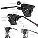 Fluid Head Tripod, Cayer AT2371 Pro Video Camera Tripod Legs With K5 Fluid Video Head, 75mm Built-In Half Ball Leveling Base, Max Loading 17.6 lb, 70.5 Inch Fluid Video Kit