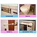 Safety Bambino Adjustable Baby Safety Locks No Drilling 6x Pack Safety Latches to Baby Proof Cabinets Doors Drawers Refrigerators Toilets & More Free Bonus - White