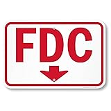 SmartSign 12 x 18 inch “FDC” Fire Department