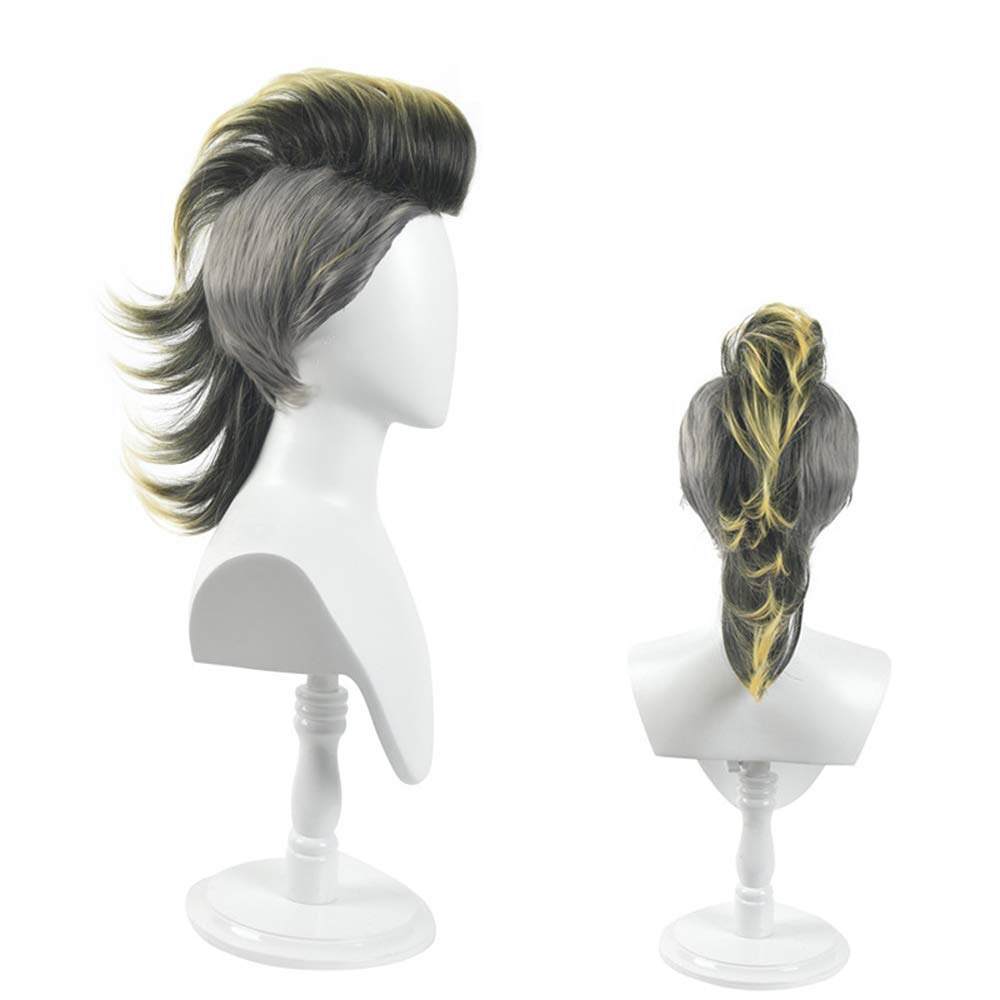 OSIAS Anime Cosplay Wig - Demon Slayer Shinazugawa Genya Wig for Halloween, Parties & Nightlife