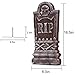 17 Inch Halloween RIP Graveyard Tombstones-5 Pack Halloween Decorations with 12 Metal Stakes for Outdoor Yard Decoration