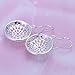 AMBESTEE Women Girls Sliver Plated Fashion Lovely Design Drop Dangle Pendant Earrings Gift (Hollow)