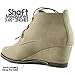 Women's DailyShoes Fashion Up Round Toe Ankle High Oxford Wedge Bootie