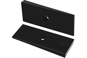 STILEALUS 2PCS 2" Wide 4° Degree Leaf Spring Degree Shims Steel Black