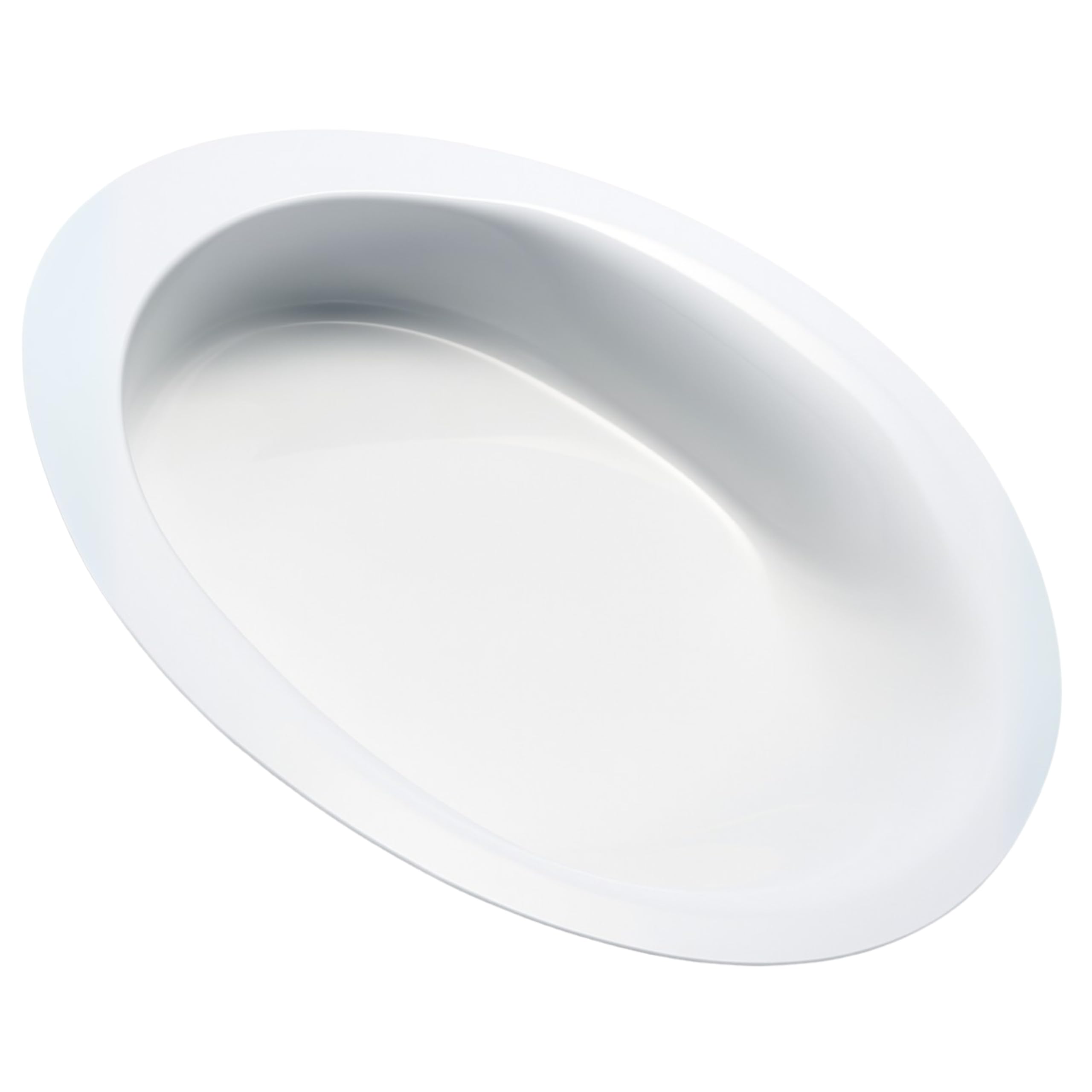 HOMECRAFT Manoy Contoured Plates, Small, High Walled Plate, Scoop Dish with Raised Walls for Users to Scoop Foods onto Utensils, Melamine Plate for Users with Limited Motor Function
