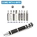 Pocket Screwdriver handy tool, Topsma 8 in 1 Premium Pen Style Screwdriver with Magnet, Multipurpose Magnetic Screwdriver Kit, DIY Hand Tool (Black)