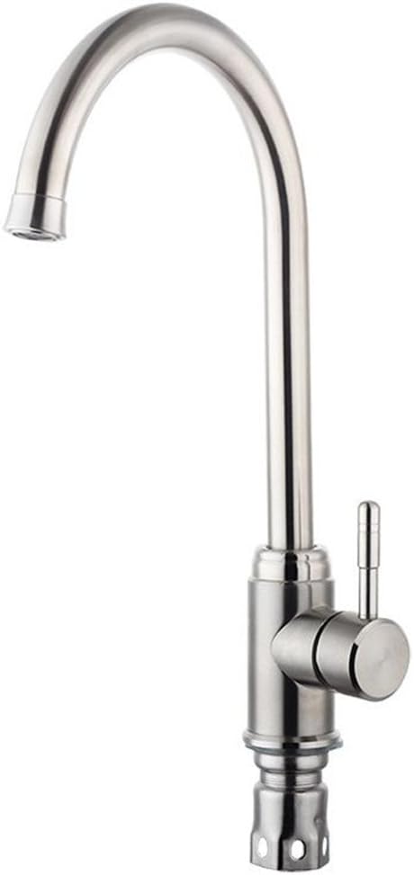 QINLEI Kitchen faucet stainless steel washing basin faucet cold and hot water trough rotating unleaded faucet spinning nozzles