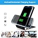 GOXMGO Fast Wireless Charger, 3 Coil Qi Foldable Wireless Charging Stand Charging Pad Inductive Phone Charger Station for iPhone X 8 Samsung Galaxy Note 8 S8 S8 Plus S7 S7 Edge Note 5 S6 Edge Plus