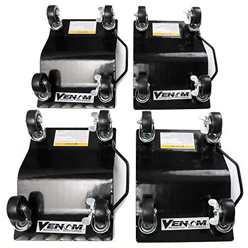 image for Venom 4x Heavy Duty Automotive Wheel Dolly Tire Dollies Set - Great fo