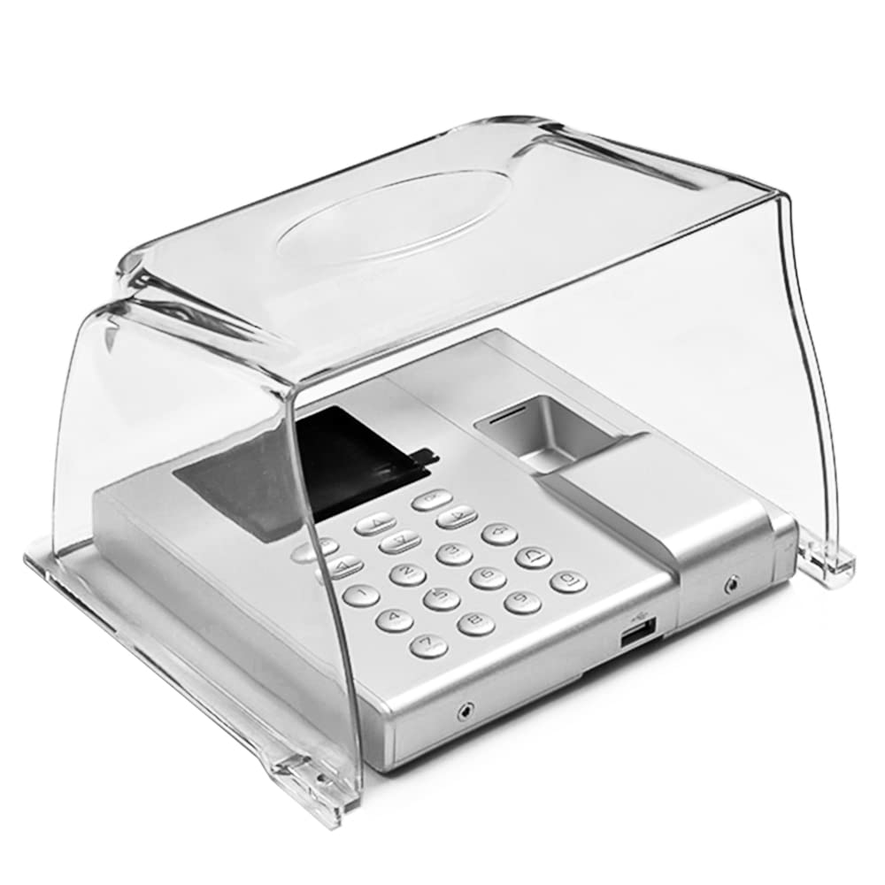 Photo 1 of Clear Plastic Time Clock Cover Weatherproof, Time Attandence Machine Rain Cover for Door Keypad Outdoor/Access Control System