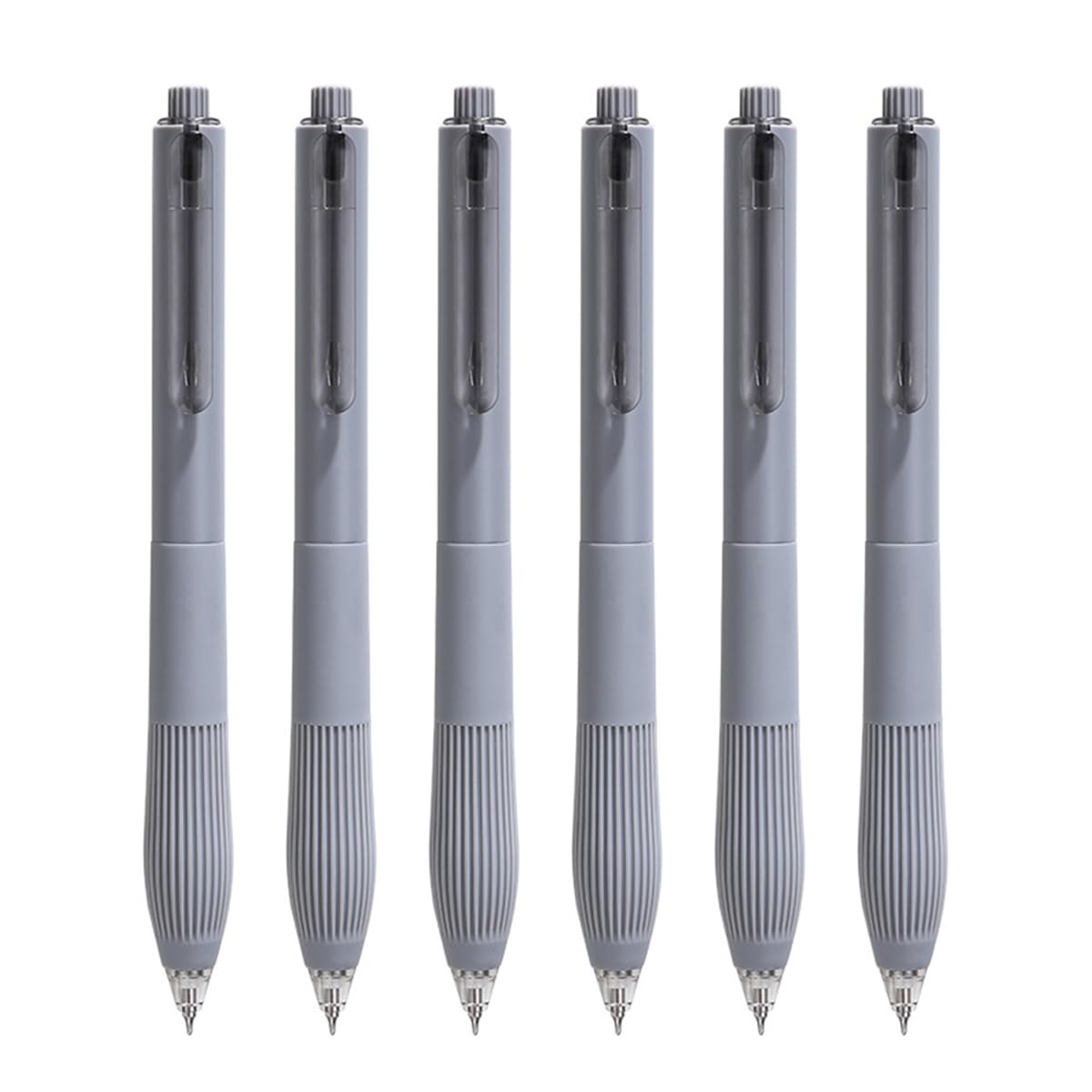 Craftsboys Gel Pens Quick Dry Ink Pens Fine Point Premium Retractable Rolling Ball Gel Pens Black Ink Smooth Writing (Grey)