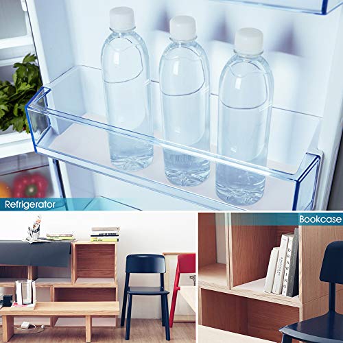 Yachee 3 Rolls EVA Cabinet Liners, Extra Large Non-Slip Non-Adhesive Shelf Liners for Kitchen Cabinets Cupboard Drawer Cushion Shelves, Washable Antifouling Refrigerator Liners, 24"x 60" - Transparent - Thumbnail 6
