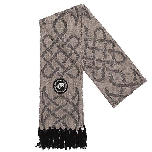 HBO Game of Thrones House Stark Direwolf Sigil Knit Scarf