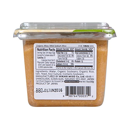 Hikari Organic Miso Paste Mild Sodium, 17.6 oz Pricepulse