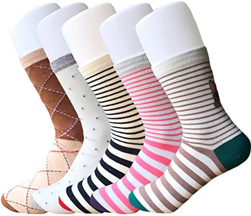5 Pack Womens Cute Animals Socks Colorful Funny Cotton Casual Crew Funky Novelty Socks
