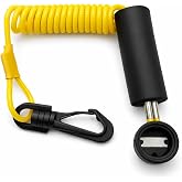 FASWORX 515-177-057 Marine DESS Floating Clip-On Lanyard Yellow DESS Key Lanyard Replacement for Sea-Doo (PWC) and Ski-Doo 278002199 515177057 Programmable